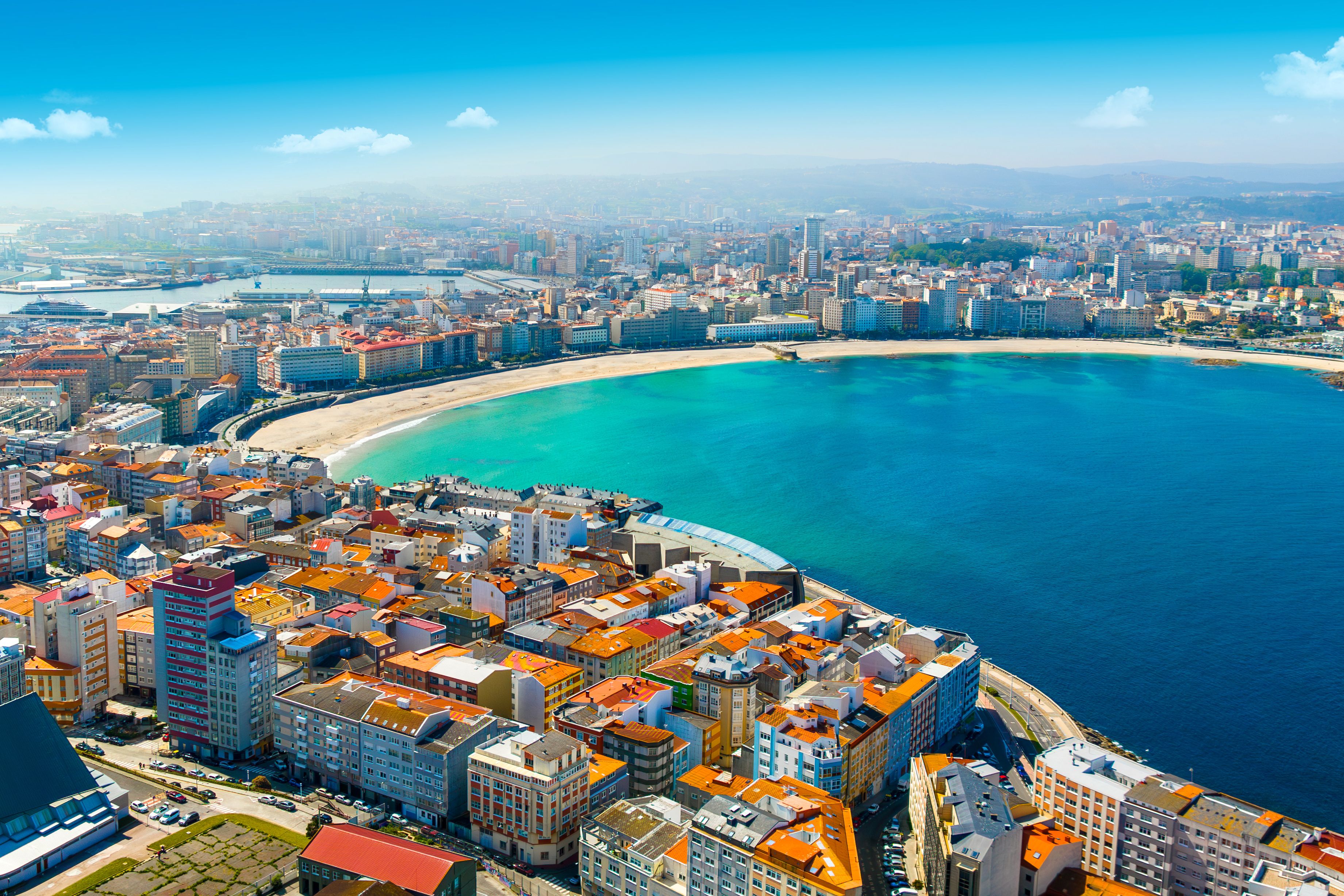 Vista aérea de A Coruña