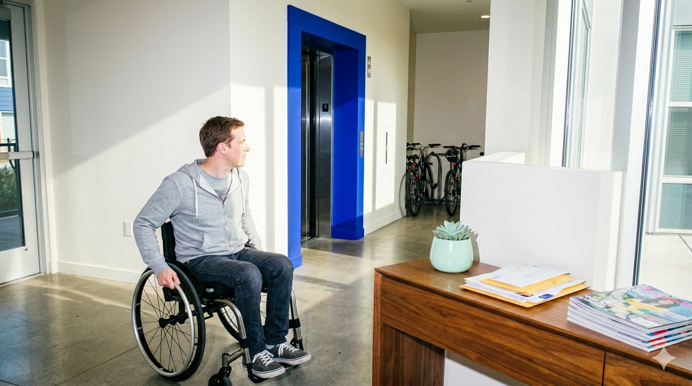 Solo el 3 % de los edificios en España es plenamente accesible para las personas con movilidad reducida