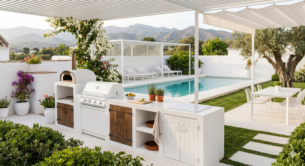 Ideas de cocina exterior para convertir tu jardín en el mejor plan del verano