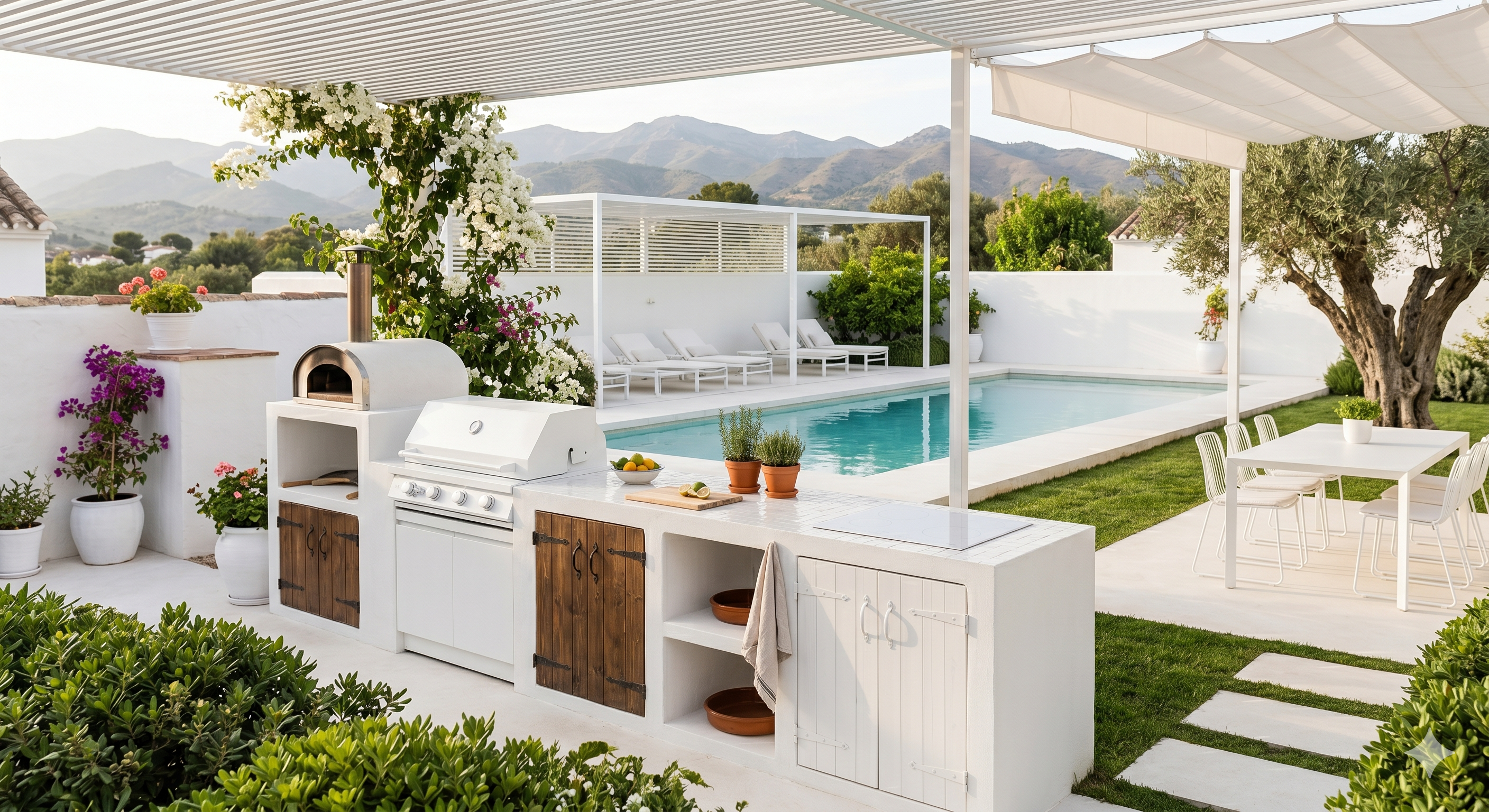 Ideas de cocina exterior para convertir tu jardín en el mejor plan del verano