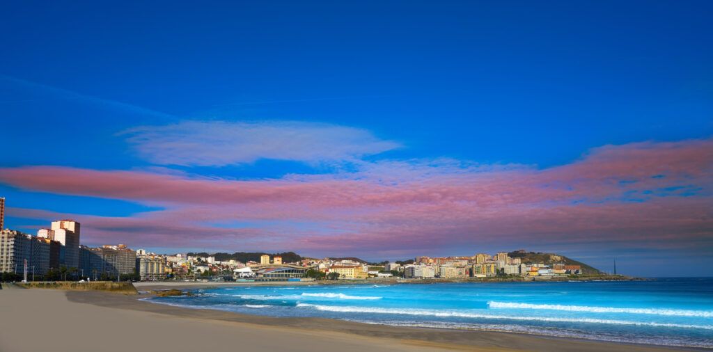 Playa de Riazor, la Coruña, Getty Images