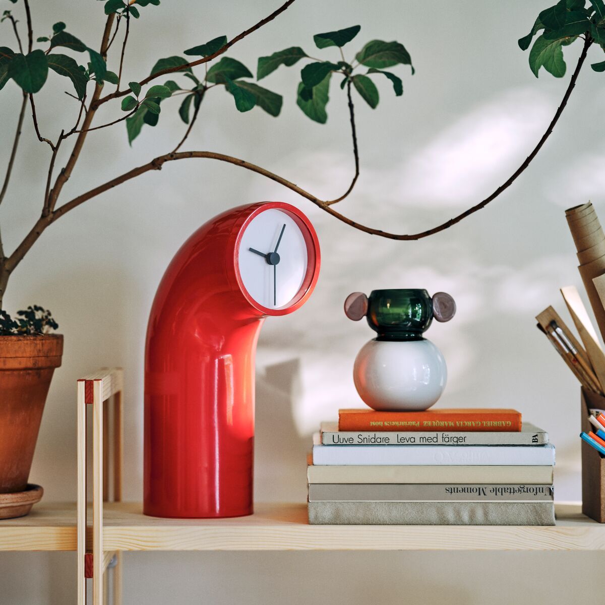 reloj rojo PS IKEA