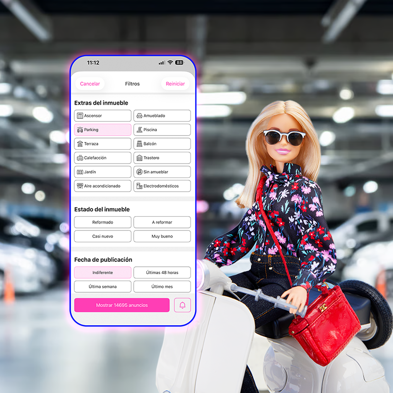 ¿Qué filtros usaría cada Barbie para encontrar su dreamhouse ideal en Fotocasa? img7