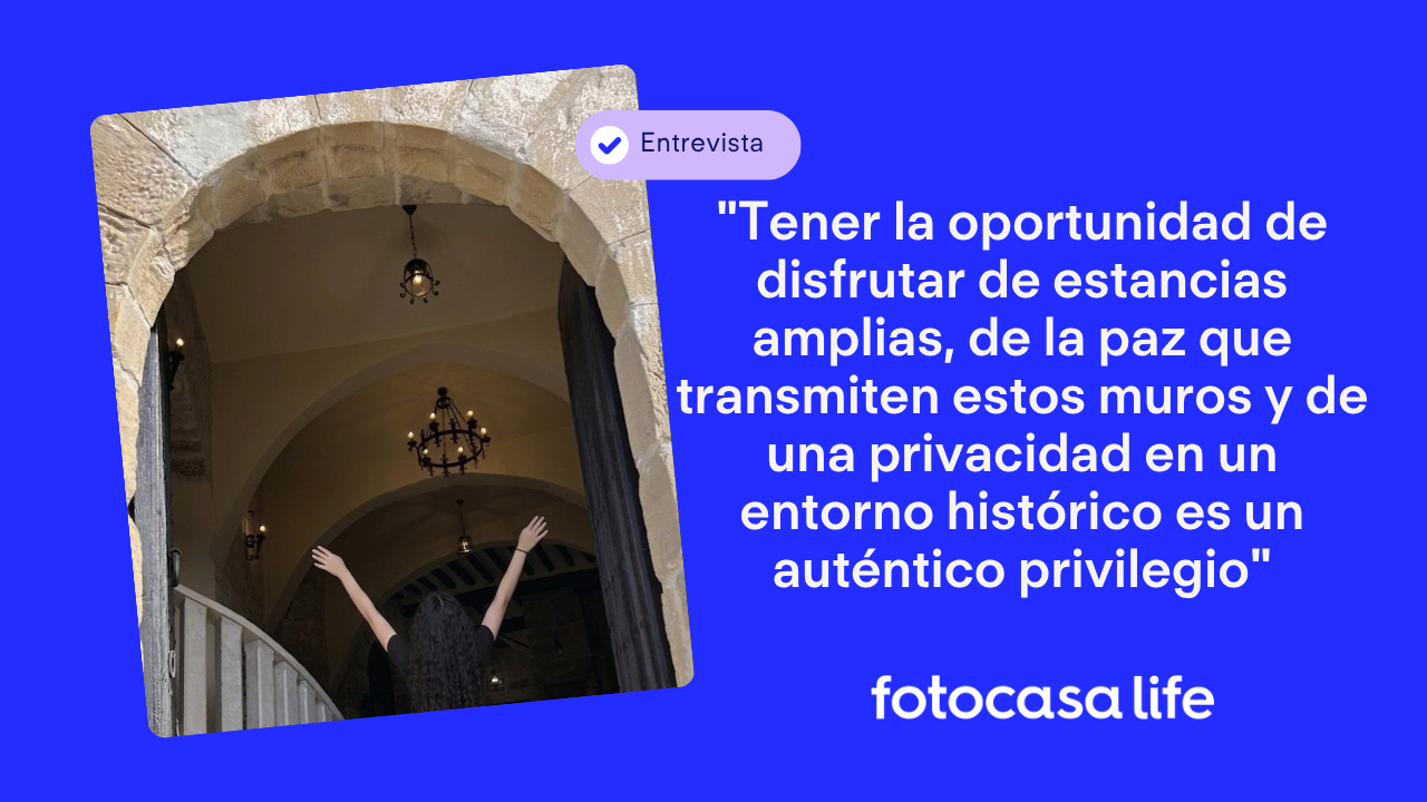 "Tener la oportunidad de disfrutar de estancias amplias, de la paz que transmiten estos muros y de una privacidad en un entorno histórico es un auténtico privilegio"