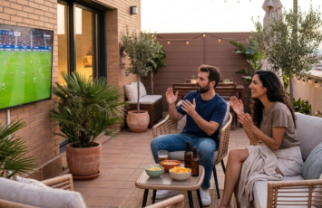 ¿Puede mi vecino poner la televisión en la terraza para ver el Mundial? Esto es lo que dice la ley en España