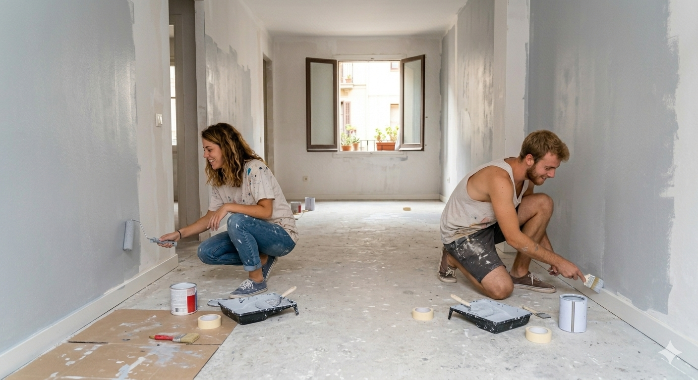 ¿Se puede pintar un piso alquilado? Lo que puedes cambiar sin problemas y lo que podría costarte la fianza