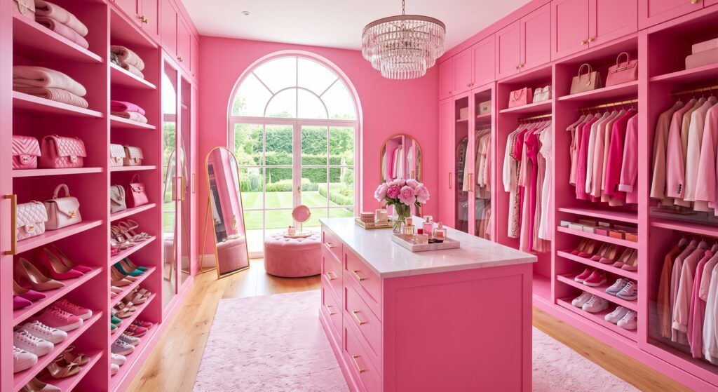 Ideas de decoración para crear un vestidor digno de Barbie