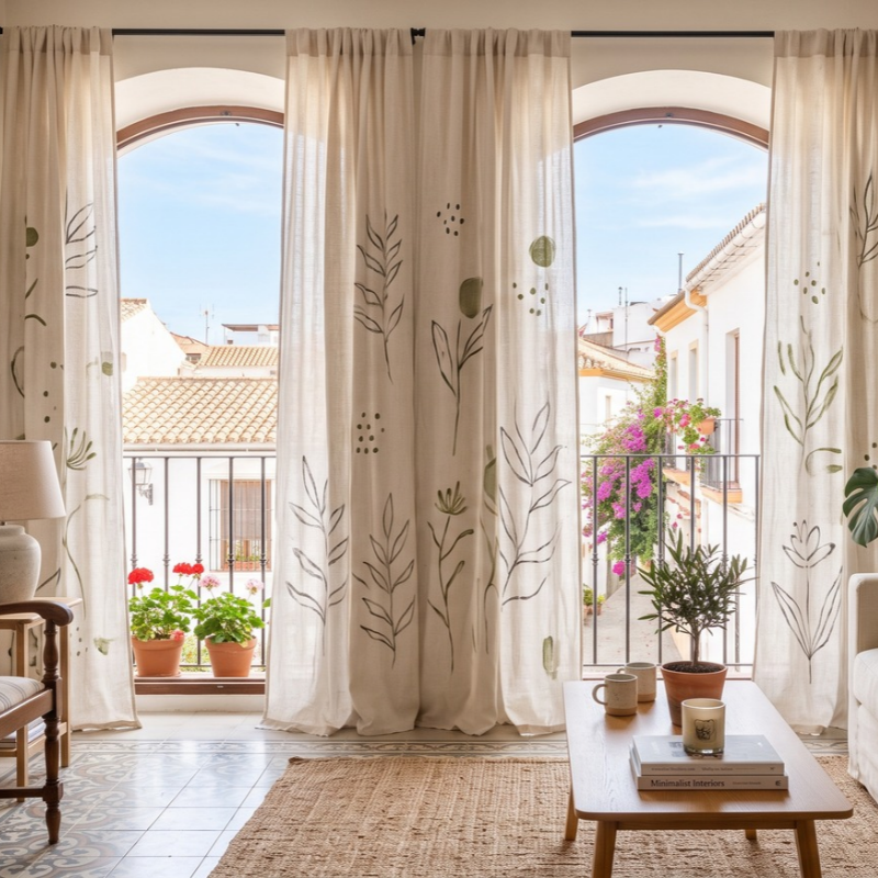 15 ideas de manualidades que puedes hacer en una tarde para personalizar tu casa - Fotocasa Life cortinas bonitas decoradas a mano