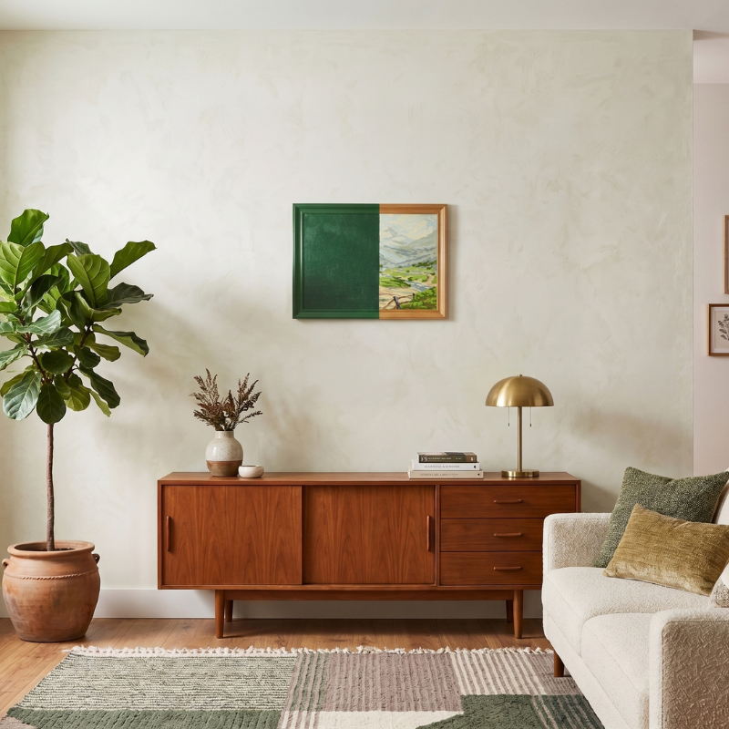 15 ideas de manualidades que puedes hacer en una tarde para personalizar tu casa - Fotocasa Life cuadro antiguo modernizado con pintura