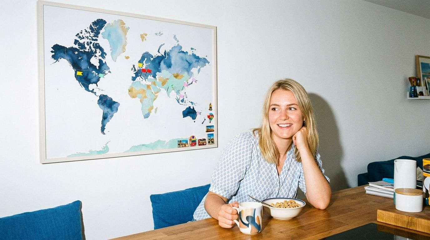 Decoración con mapas y recuerdos de viajes: 10 ideas para llenar tu casa de historias
